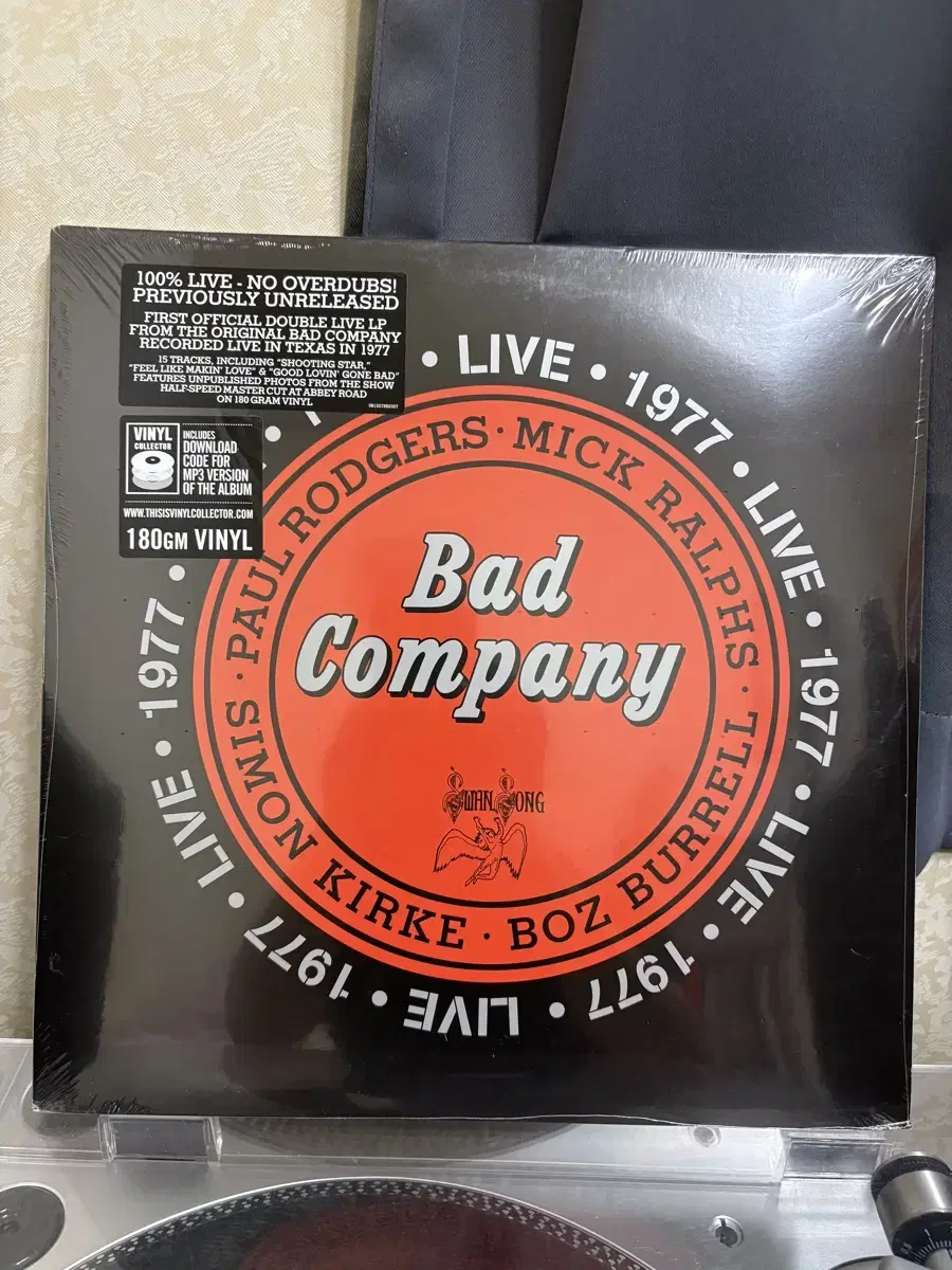 Bad Company 배드컴퍼니 하드록 라이브명반 2 LP