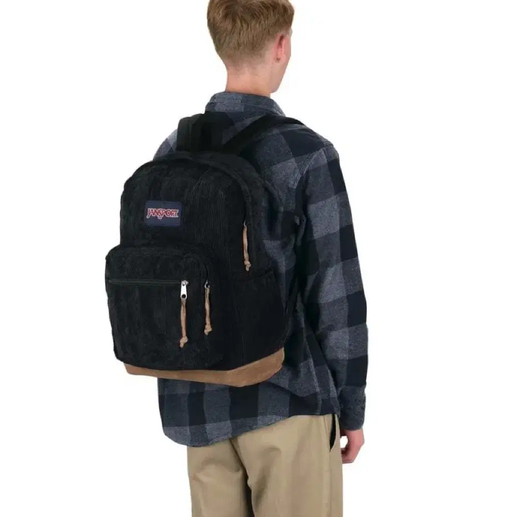 JANSPORT 코듀로이(골덴) 재질 백팩