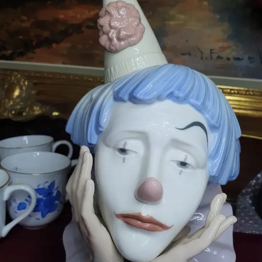 Lladro Jester Head Figurine야드로 삐에로