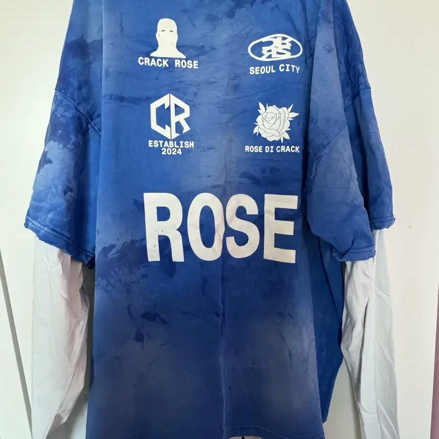 크랙로즈 DIRTY OIL ROSE LAYERED LONG SLEEVE