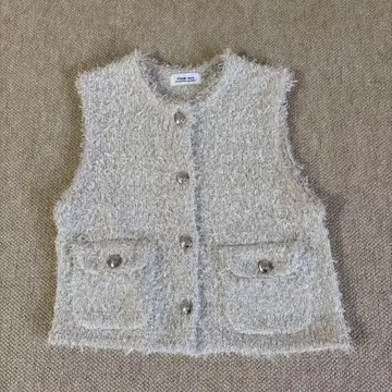 아르페쥬 스토리트위드 니트 조끼 화이트