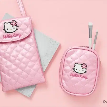 무배)HELLO KITTY 헬로키티 쿠지 퀼팅 크로스백 미개봉 새상품