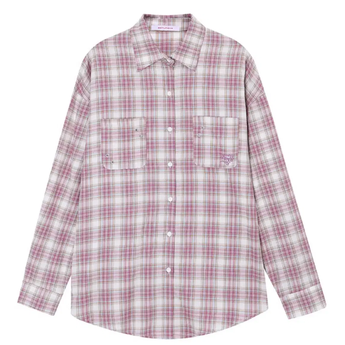 셋업이엑스이 OVER CHECK SHIRT