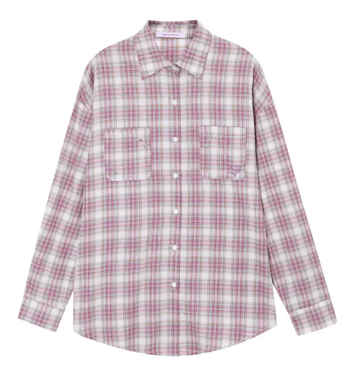 셋업이엑스이 OVER CHECK SHIRT