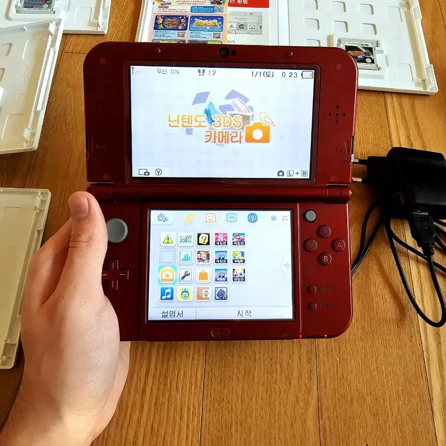 뉴 닌텐도 3ds xl 레드 뉴큰다수