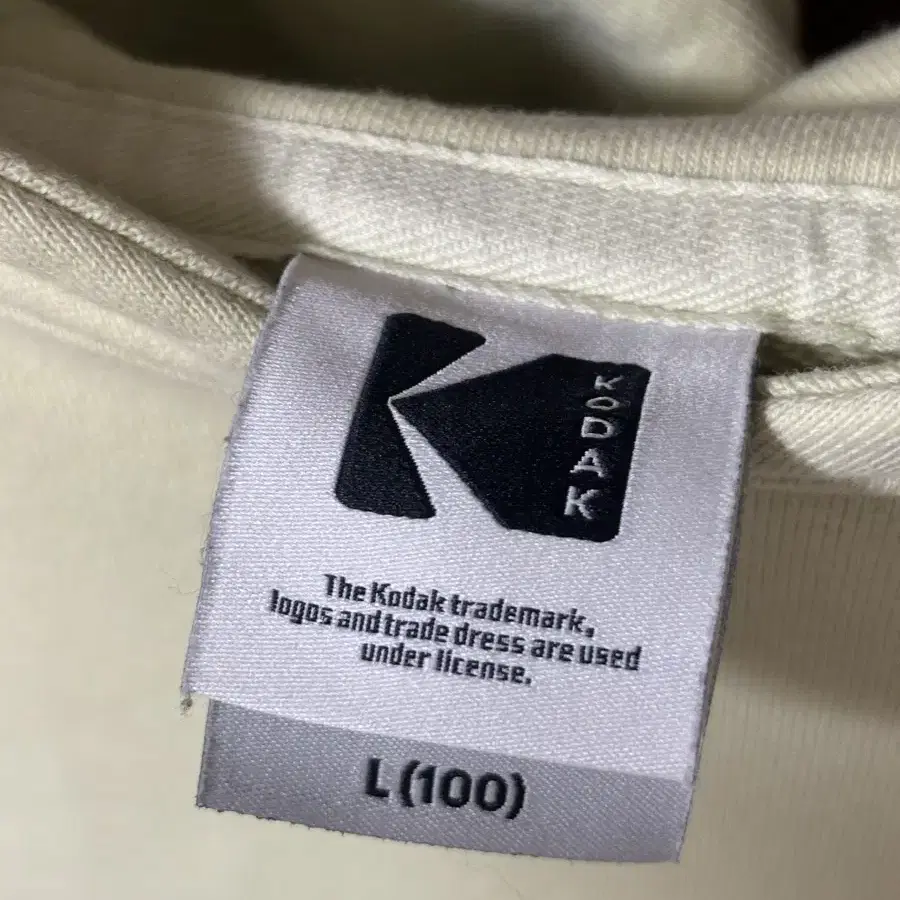 Kodak 코닥 옐로우그린 오버핏 후드티셔츠 L 100