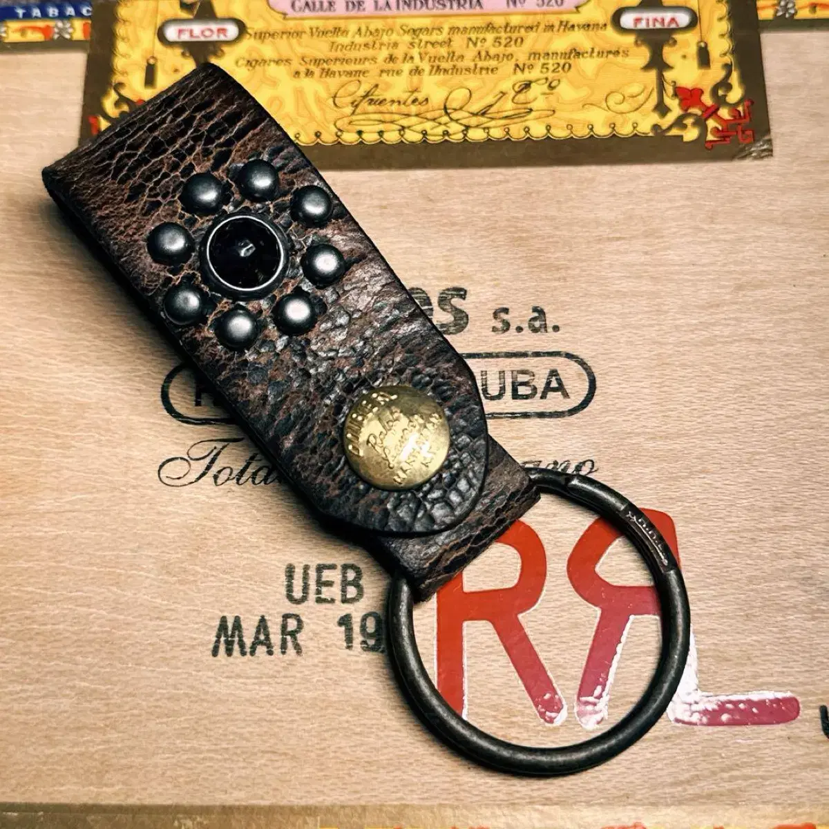 RRL studded key fob