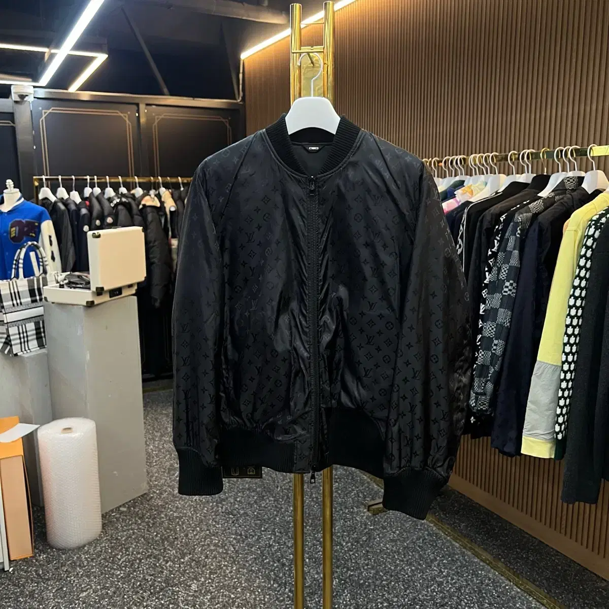 [50] Louis Vuitton Reversible Leather Bomber Jacket