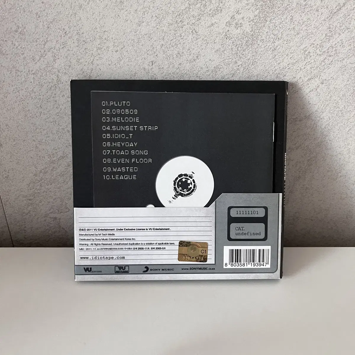 이디오테잎 1집 IDIOTAPE 11111101 CD