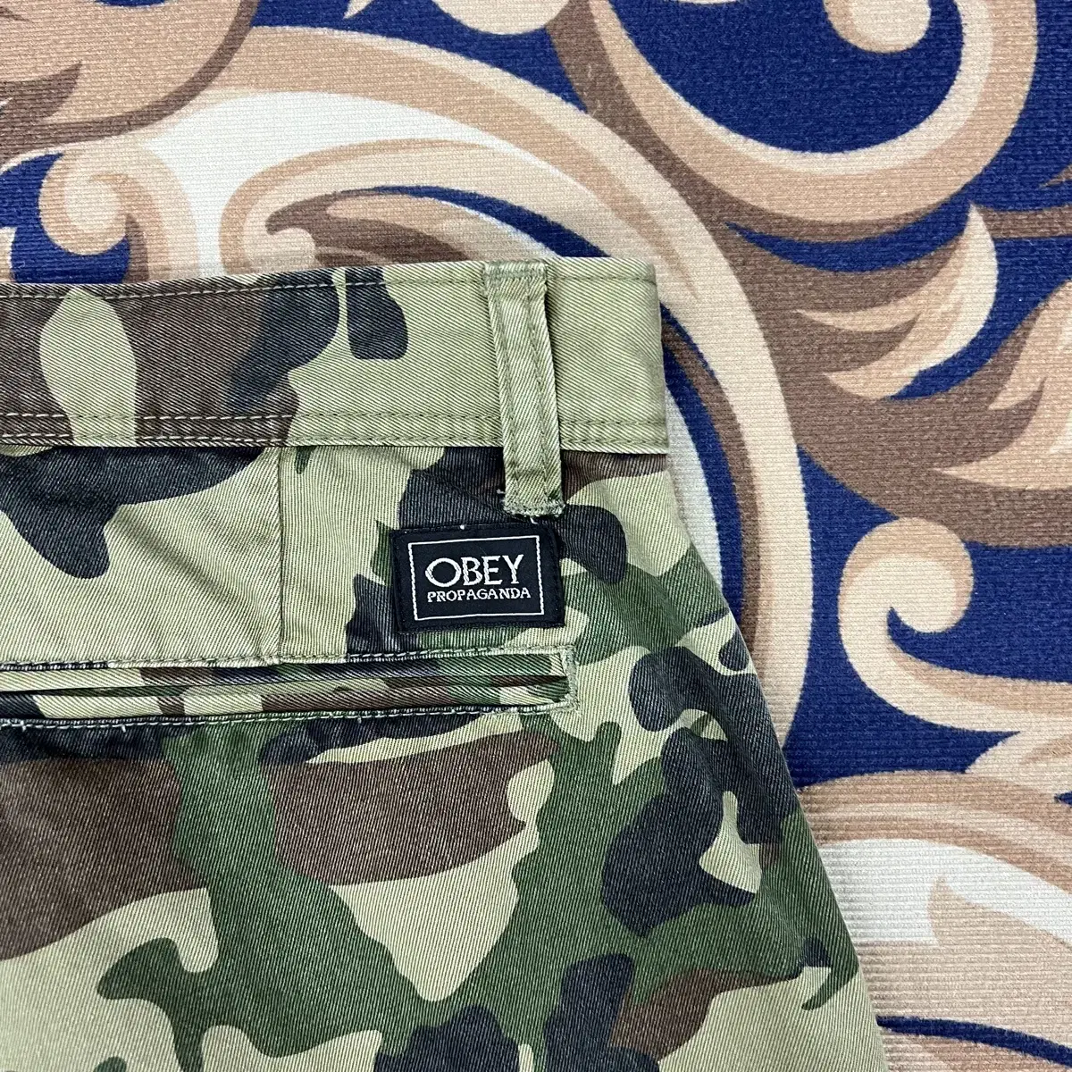 (30)OBEY 카모 치노팬츠