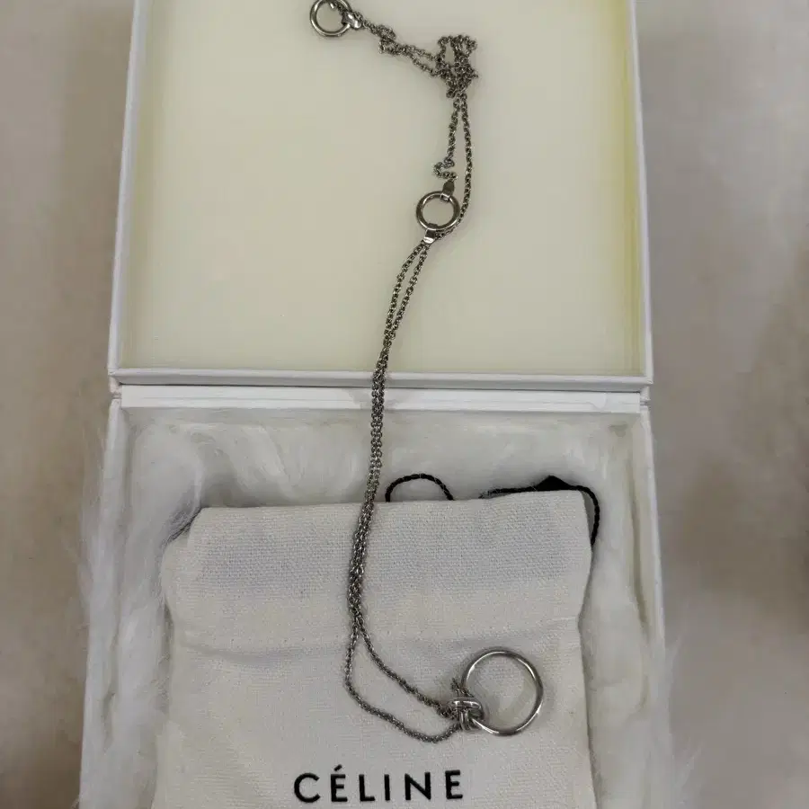 old celine knot silver necklace 셀린 목걸이