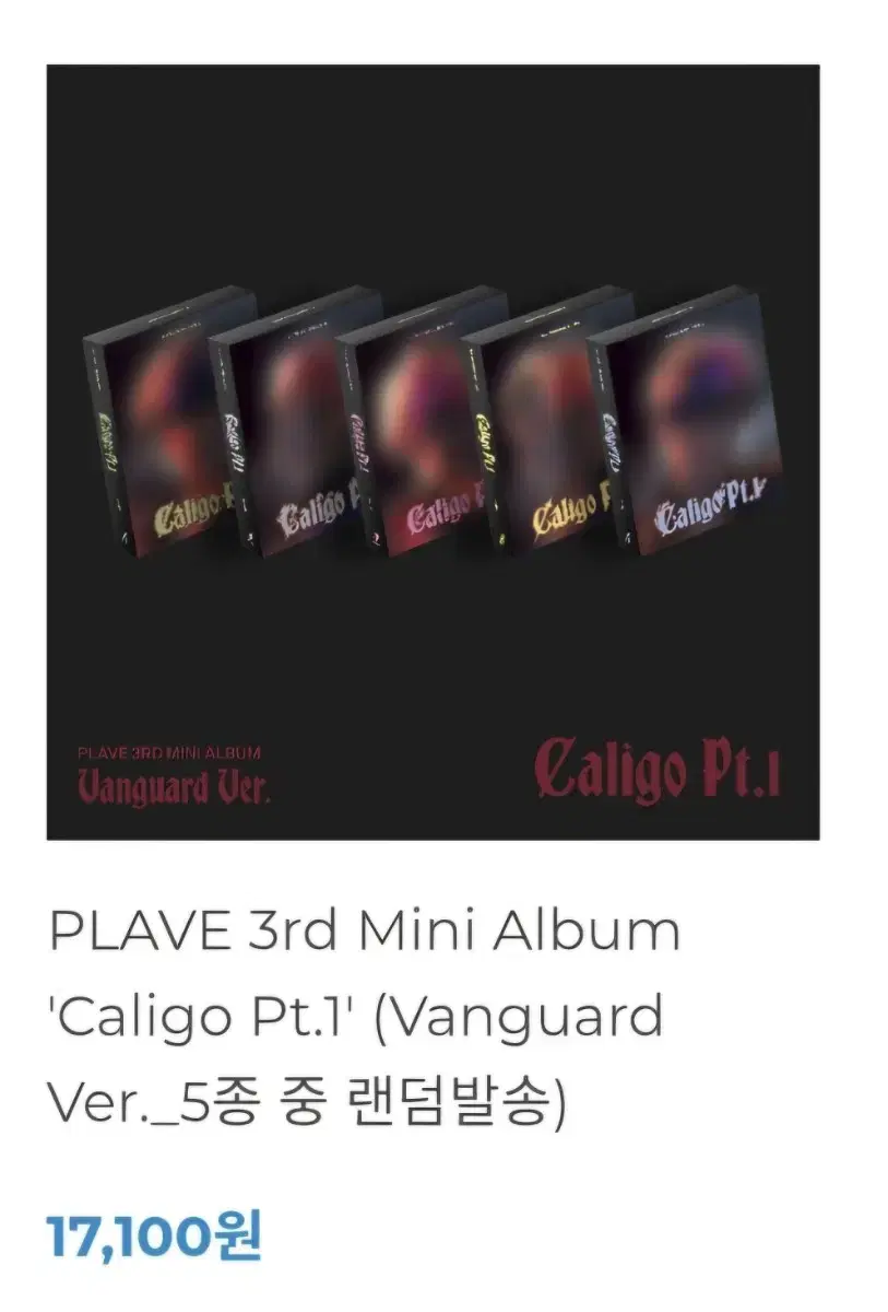 plave album Caligo Fuzitive Vanguard Photocard Album WTS