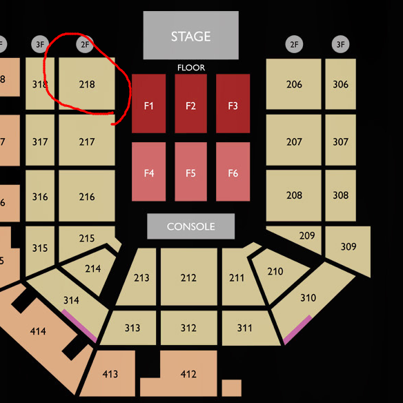 제니 토요일 218구역 f열 한자리 양도합니다