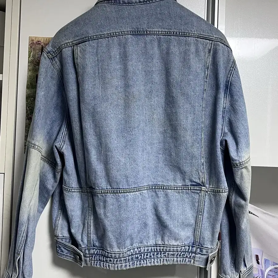 OPEN YY 더오픈 프로덕트 WASHED DENIM BOMBER JAC