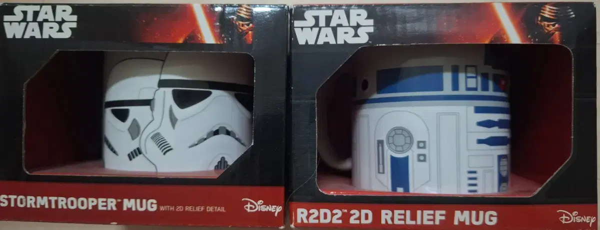 [일본] 스타워즈 R2D2 & 스톰트루퍼 머그컵 세트