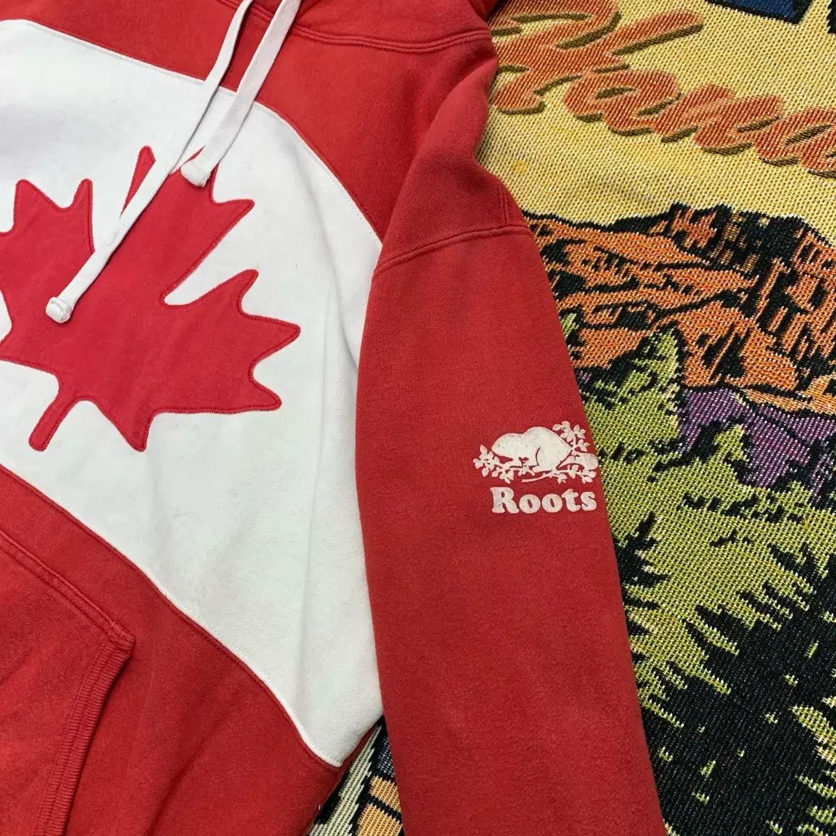 [L] ROOTS CANADA 단풍잎기 후디