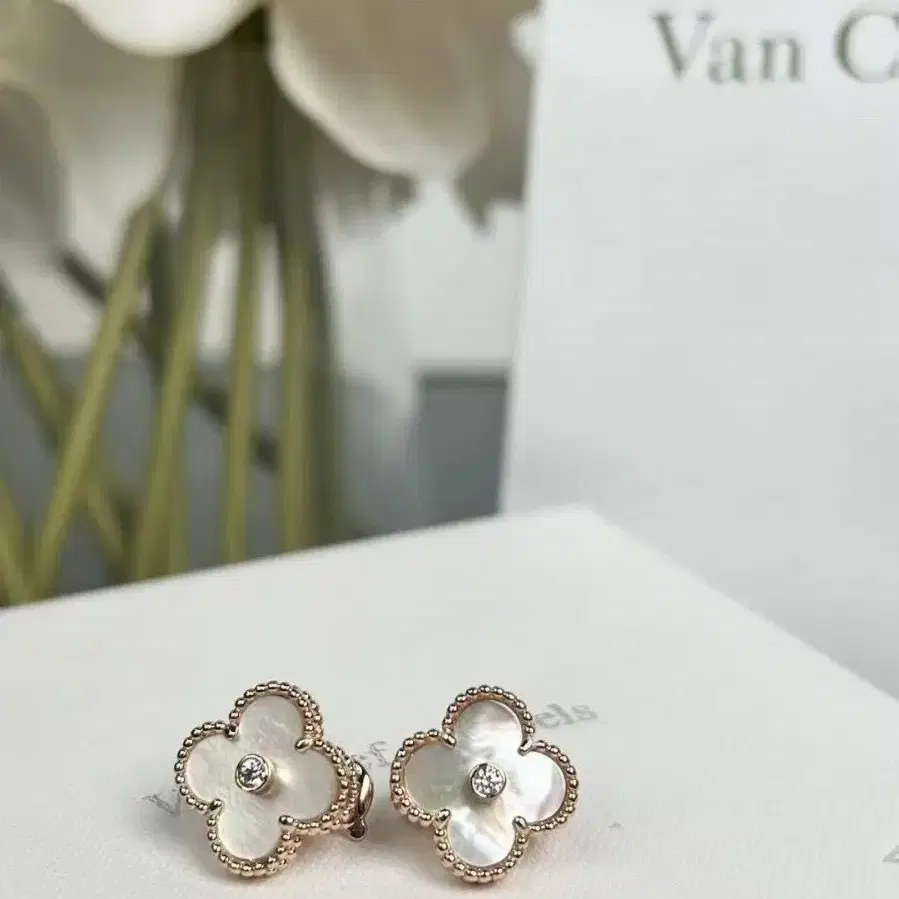 Van Cleef & Arpels네잎 클로버 귀걸이