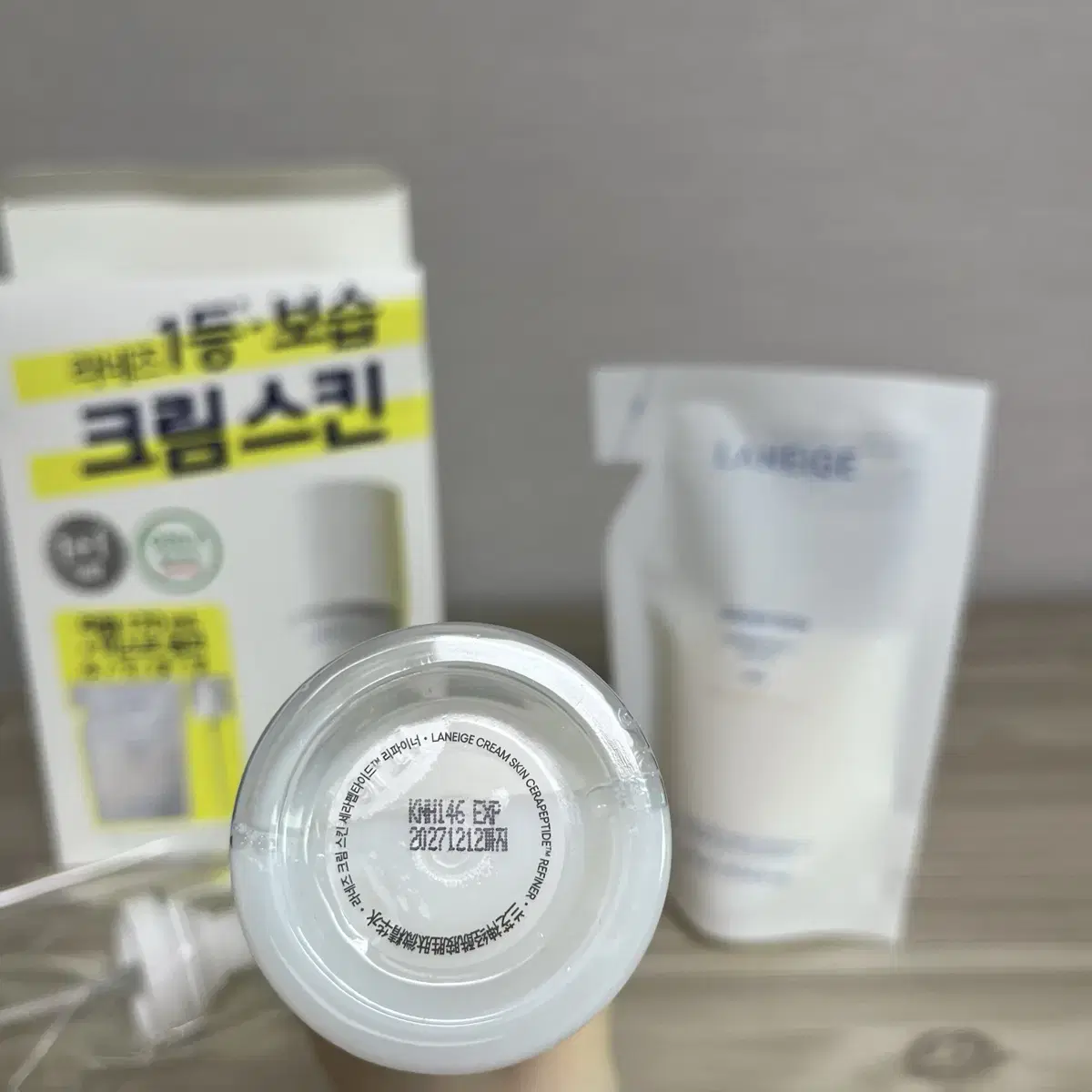 [미개봉] 라네즈 크림스킨 170ml+170ml+미스트 펌프