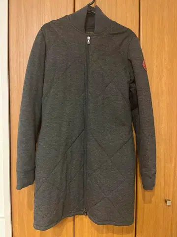 헌팅월드 그레이 패딩 롱 자켓