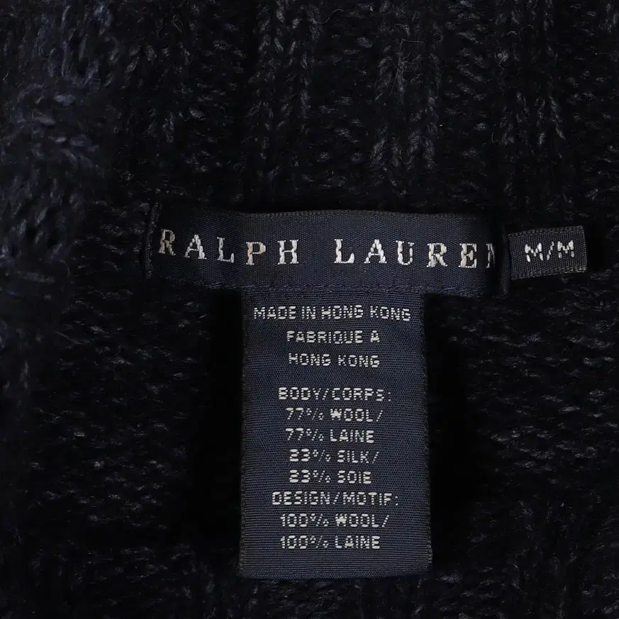 랄프로렌 RALPH LAUREN 스타 로고 네이비 터틀텍 니트 우먼스M