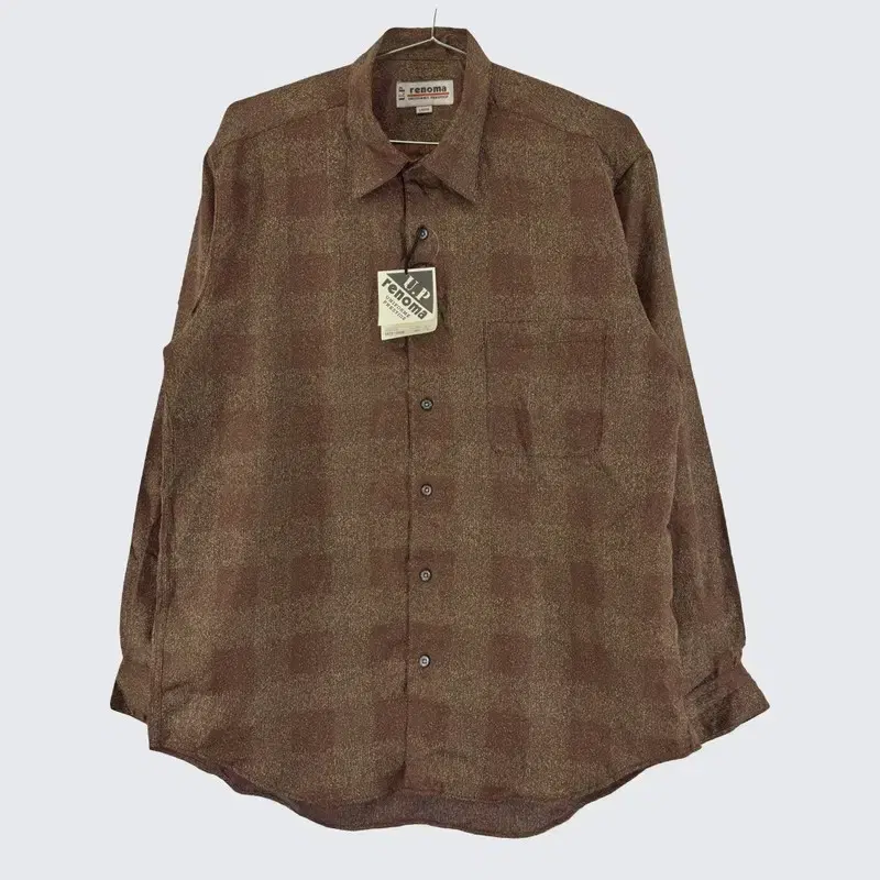 [Lenoma] Poly check shirt unwashed (men's 100)