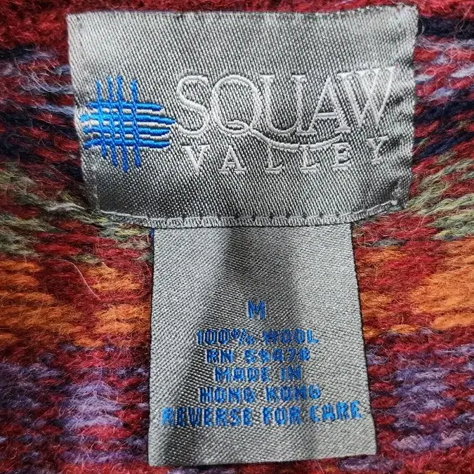 Squaw Valley 노르딕 메탈 버클 울 니트 가디건 M