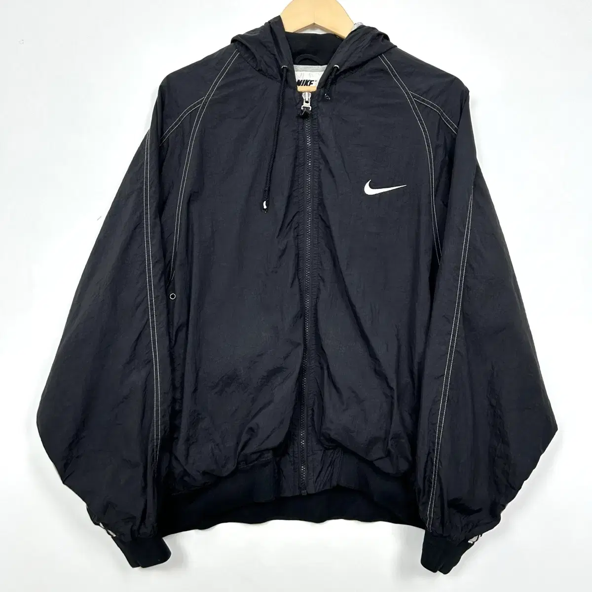 1990s NIKE 나이키 스우시 후드 바람막이