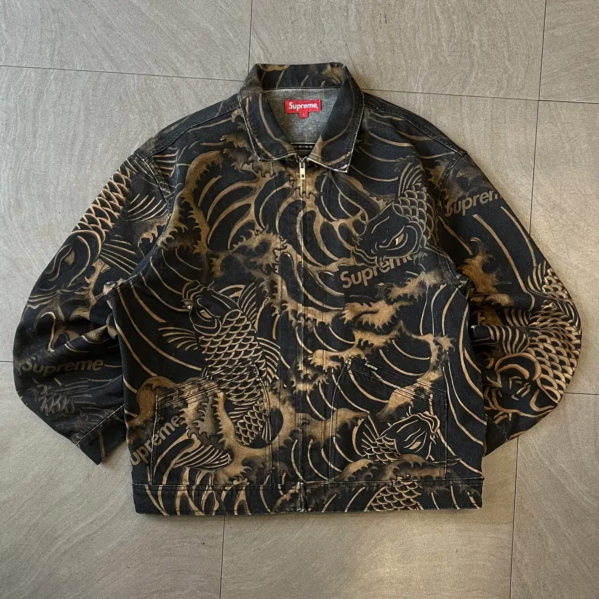 20ss Supreme waves work jacket