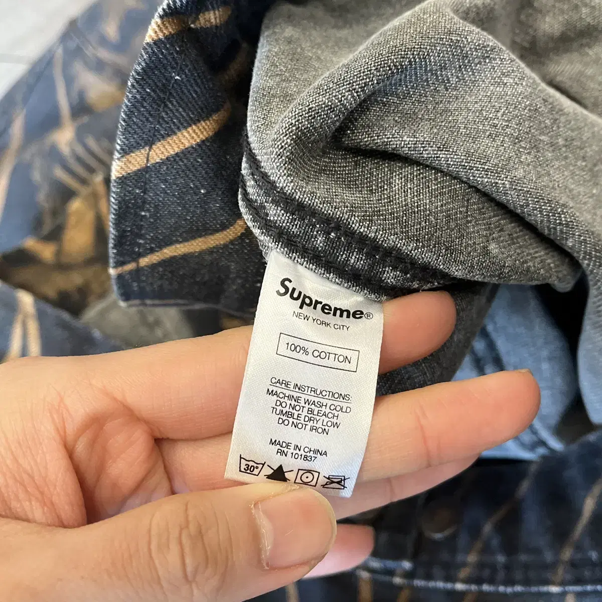 20ss Supreme waves work jacket