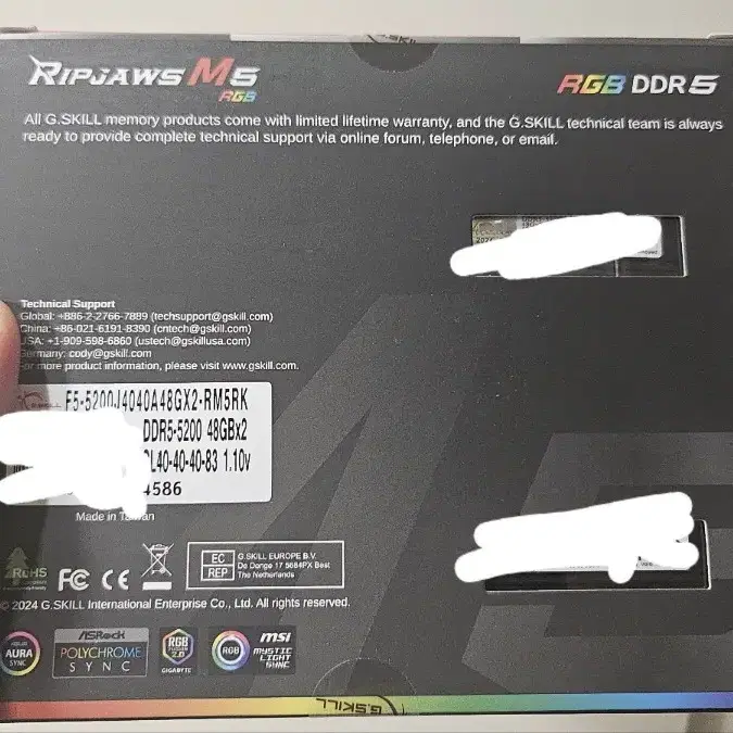 G.SKILL Ripjaws M5 RGB DDR5 RAM 96GB (2x