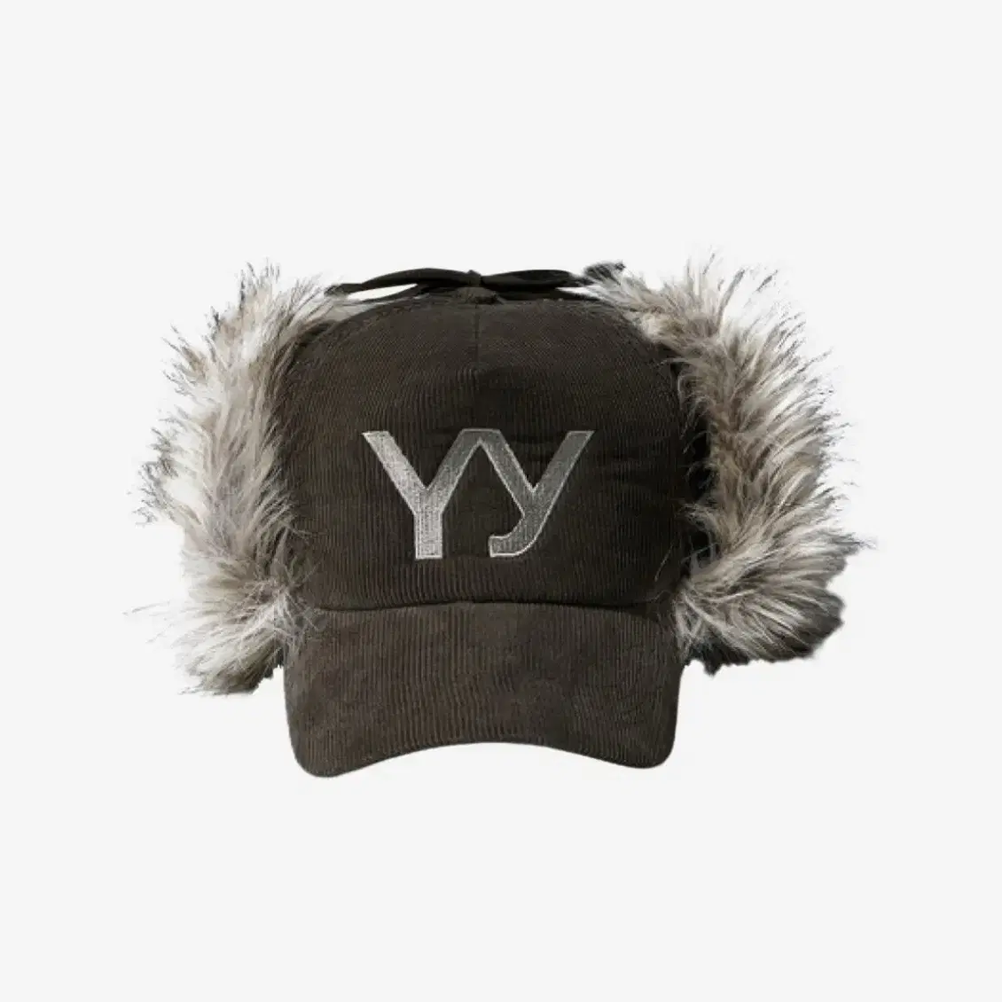 오픈 와이와이 Faux Fur Corduroy Earflap cap 모자