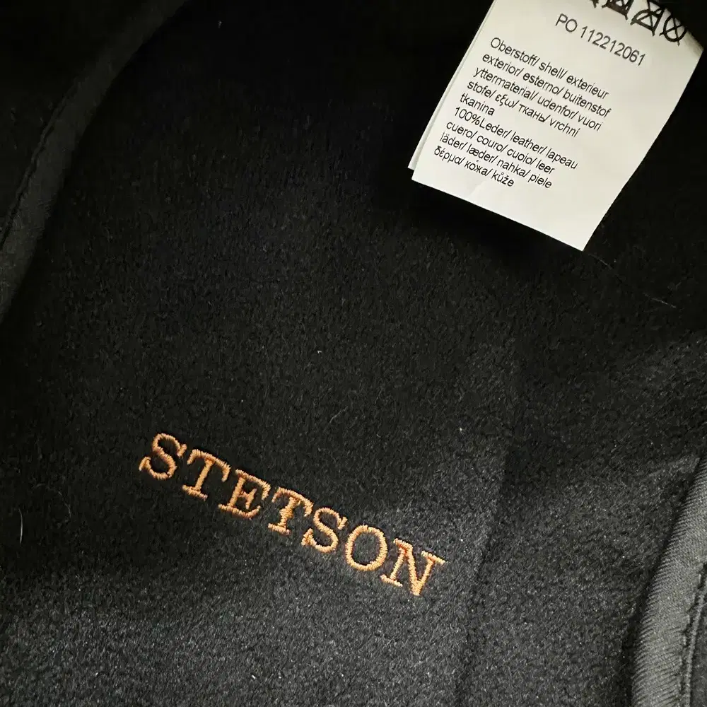 STETSON 스텟슨 레더 헌팅캡