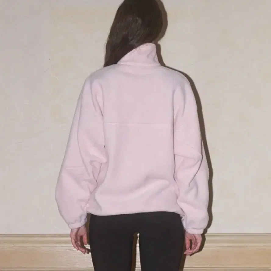 쏘이르 SOIR FLEECE HALF ZIP UP 하프집업 핑크