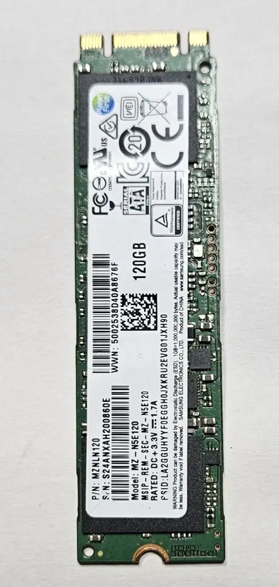 삼성 m.2 sata ssd 120GB