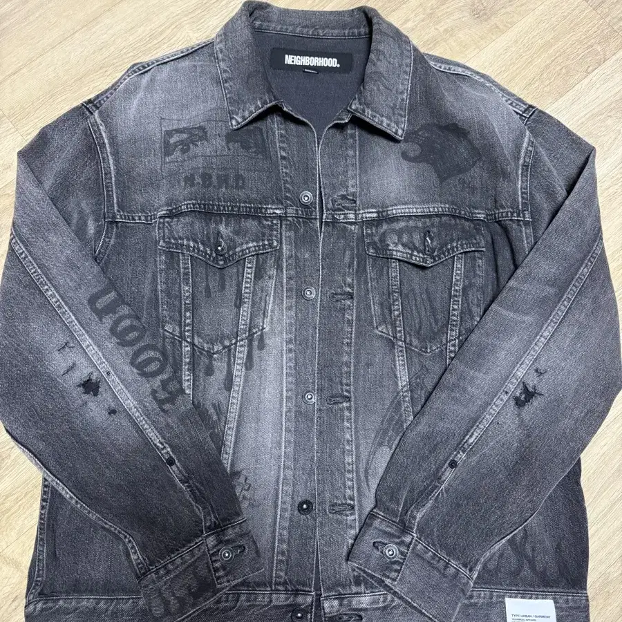 네이버후드 FADE DENIM TYPE-3 JACKET  XL 판매