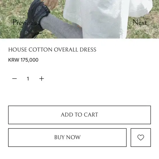 포에토 오버롤 HOUSE OVERALL DRESS