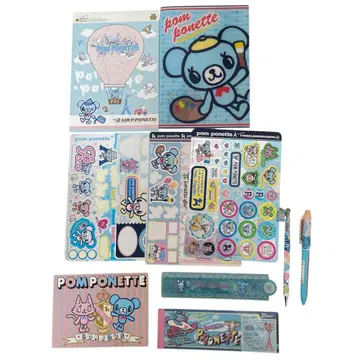 00년대 폼포넷 문구류 묶음 판매 헤이세이 레트로 당시 물건 레어