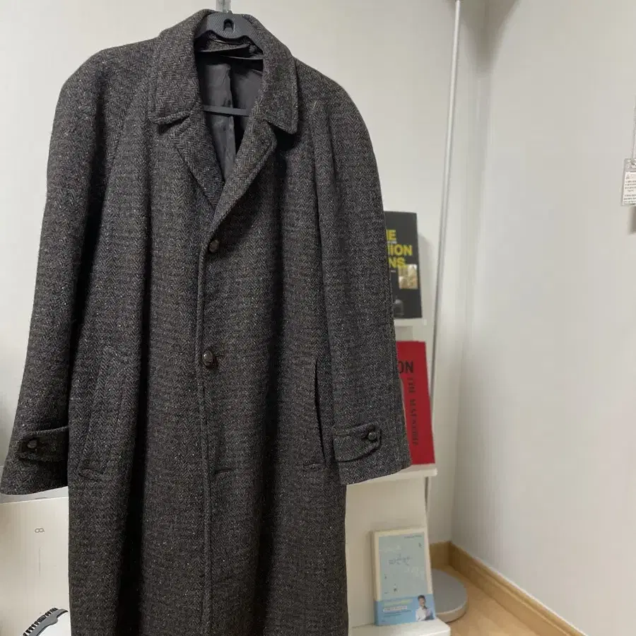 해리스트위드 Harris Tweed 발마칸 코트