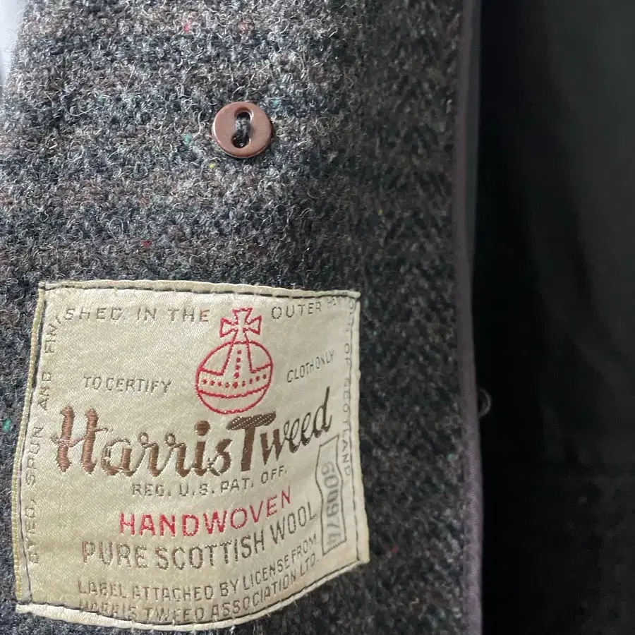 해리스트위드 Harris Tweed 발마칸 코트