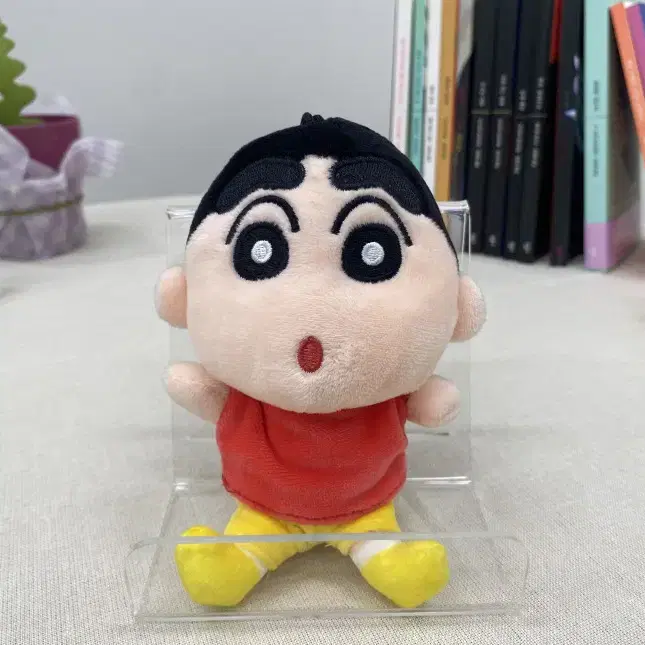 짱구는 못말려 봉제인형 키링 가방고리 (짱구 15cm 흰둥이 10cm)