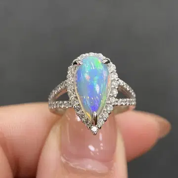 PT 오팔 2ct 다이아몬드 반지 새상품