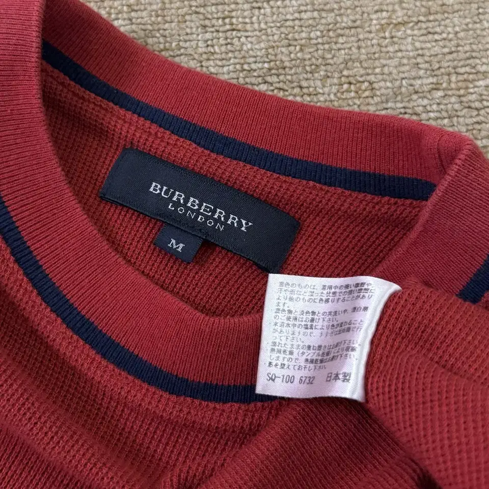 (정품) Burberry 버버리 Jpn 레드 포켓 와플 슬리브