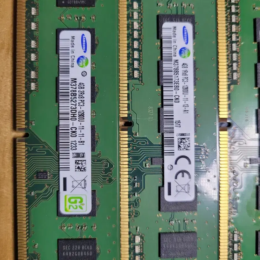 DDR3 4GB 데스크탑 메모리 4개