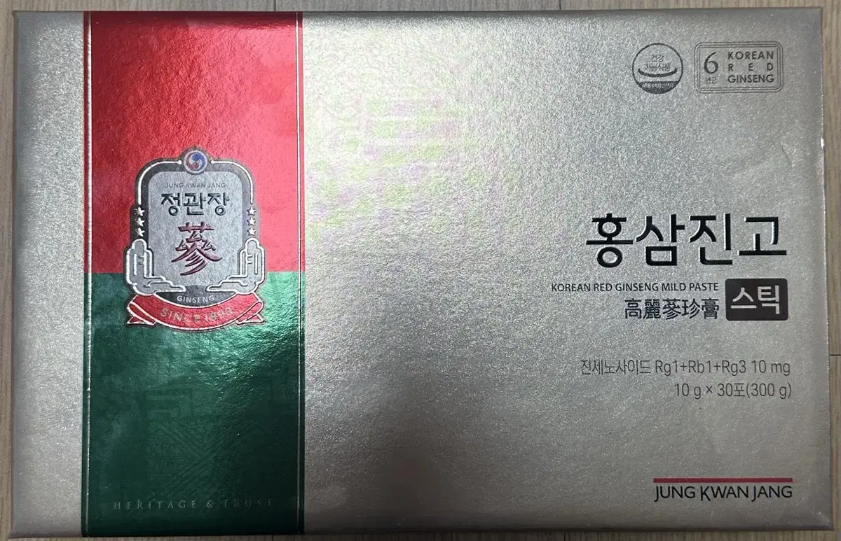 정관장 홍삼진고 스틱 10g*30포 (새상품)