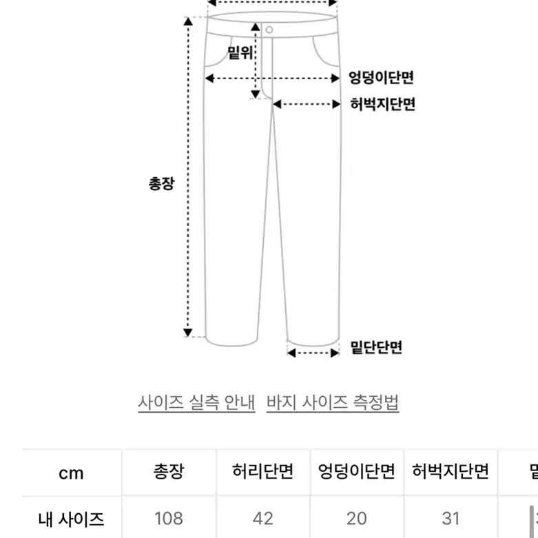 [엑스톤즈] 지퍼 디테일 흑청 데님 (M)