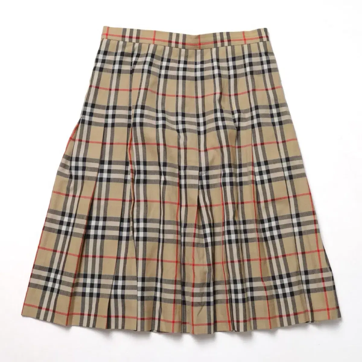 버버리 Nova Check Pleats Skirt