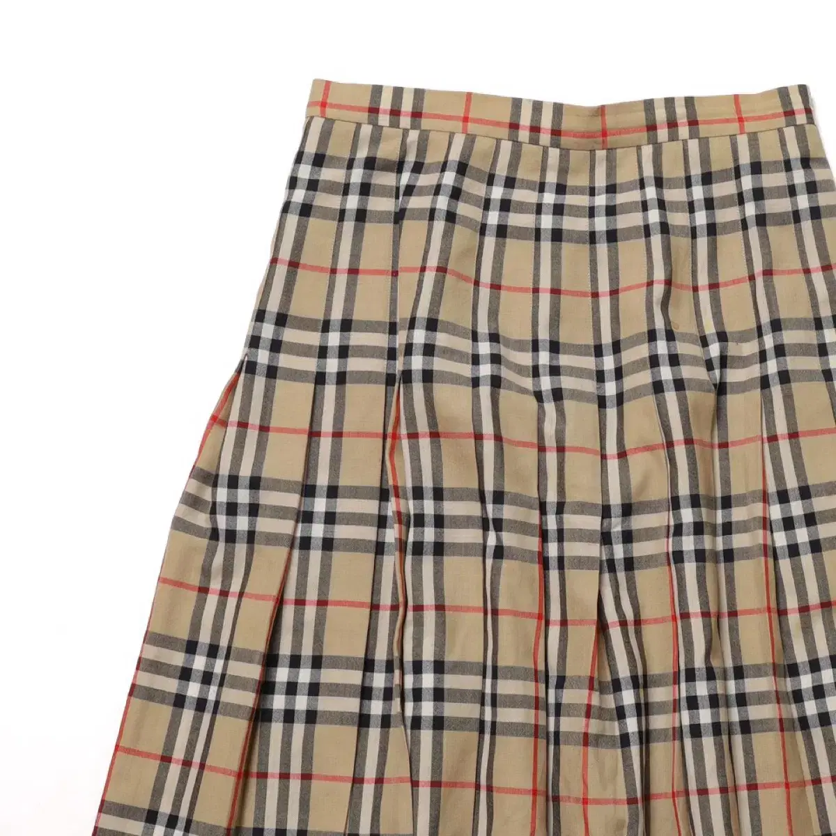 버버리 Nova Check Pleats Skirt