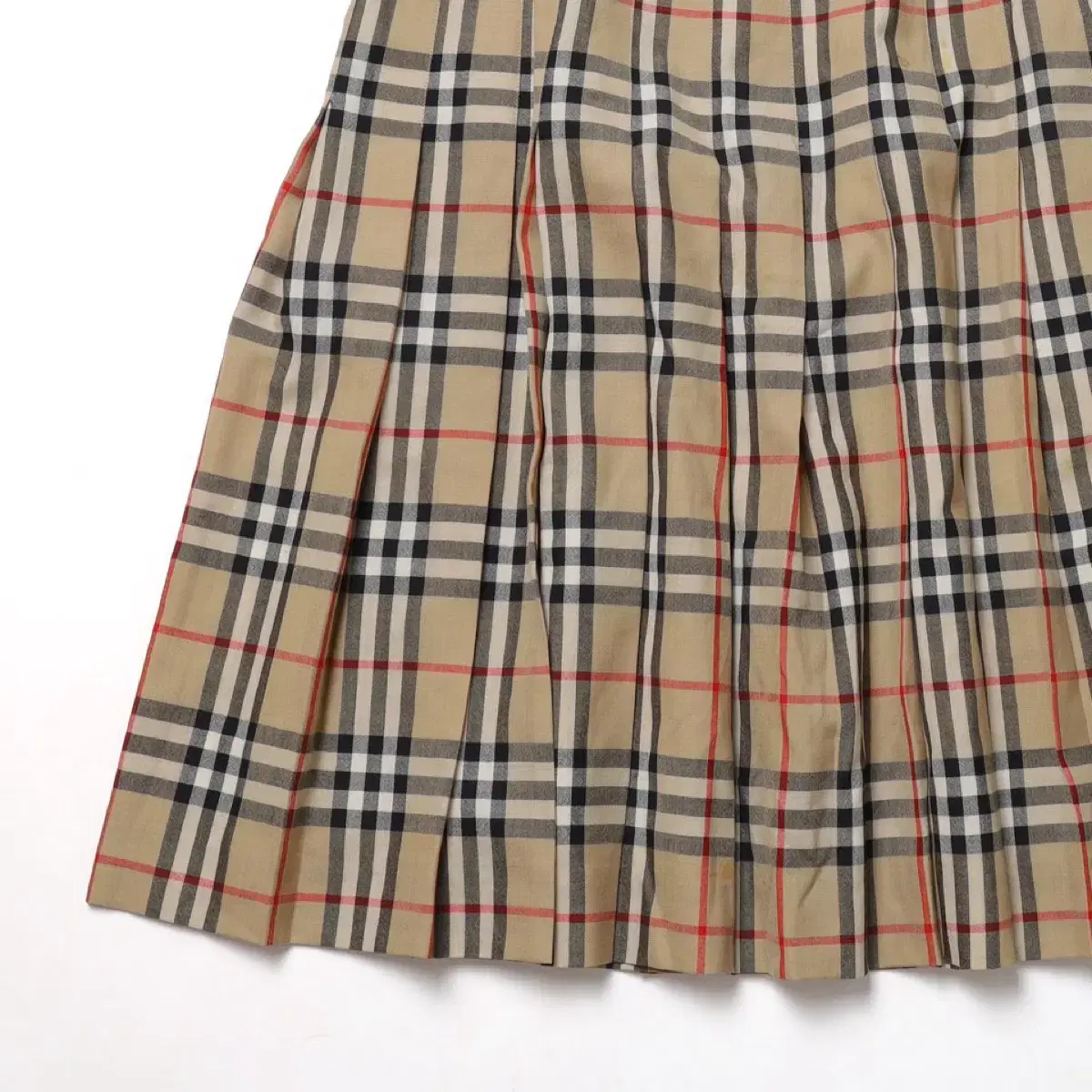 버버리 Nova Check Pleats Skirt