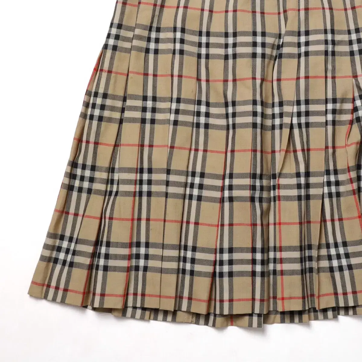 버버리 Nova Check Pleats Skirt