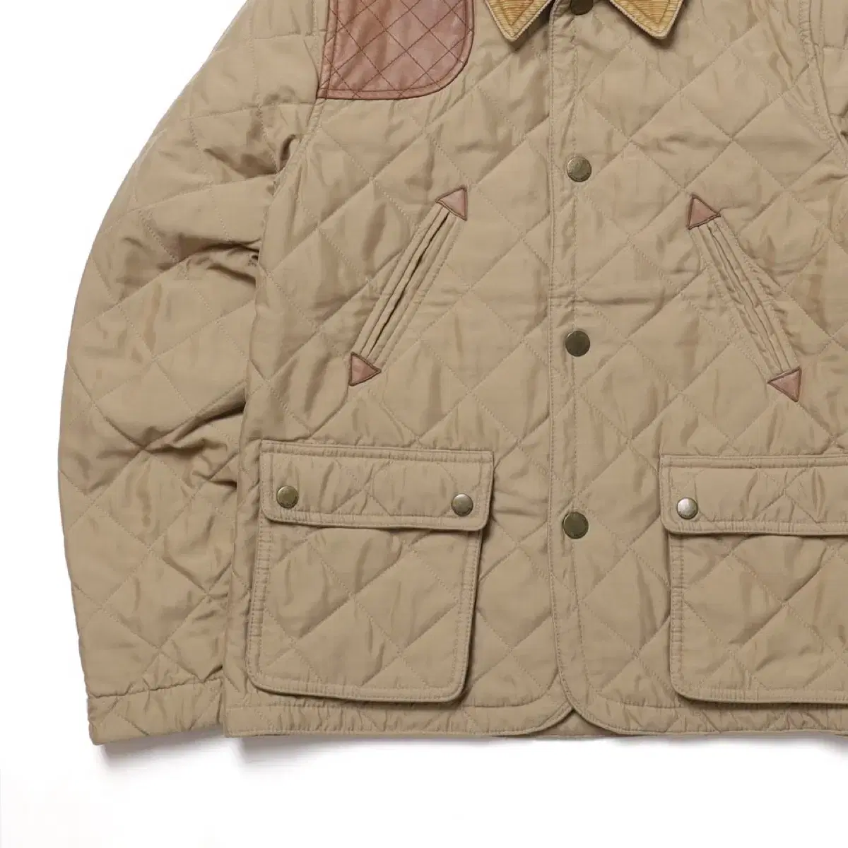 랄프로렌 Quilted Suede Hunting Jacket